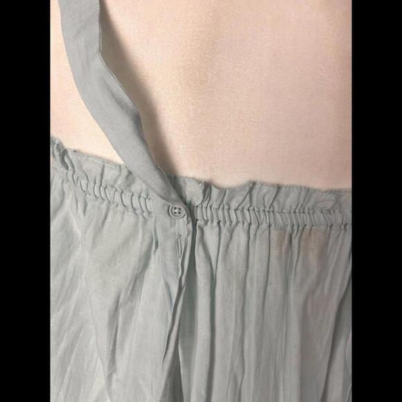 Love by Gap Top Women Casual Sleeveless Blouse Small S Baby Blue Semi Sheer - Picture 5 of 6